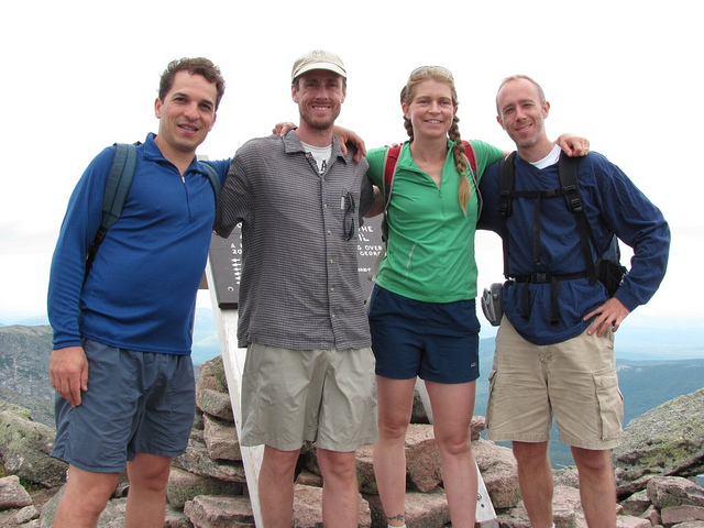 Climbers at top of Katahdin